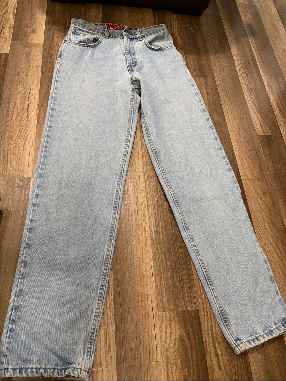 Vintage silver loose tab Levi's Light Blue Straight Jeans
